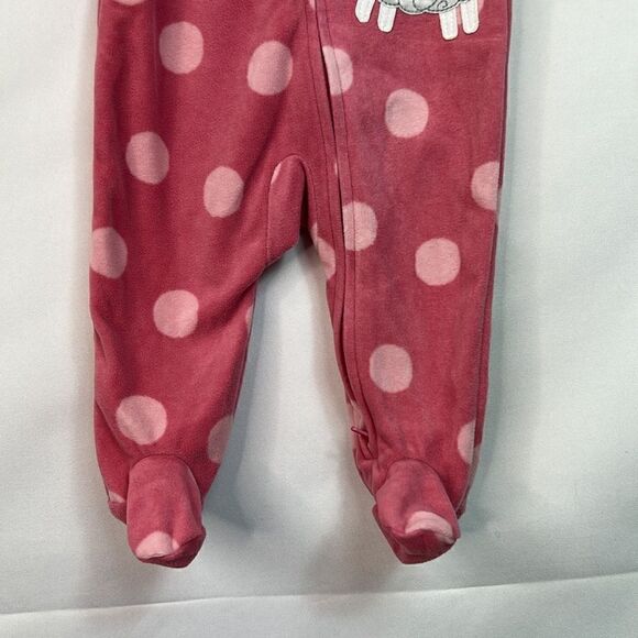 Carter’s Child of Mine Punk Polkadot Sheep Fleece Sleep and Play 3-6 months EUC - Picture 3 of 12